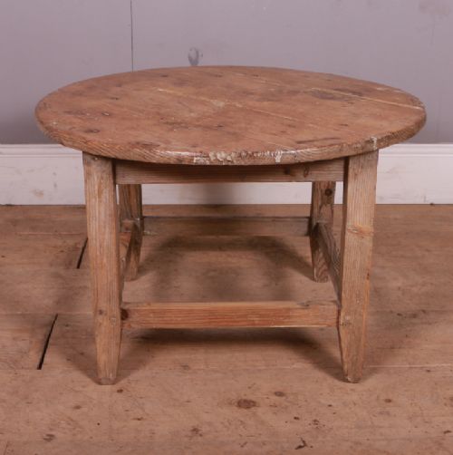 English Scrubbed Lamp Table