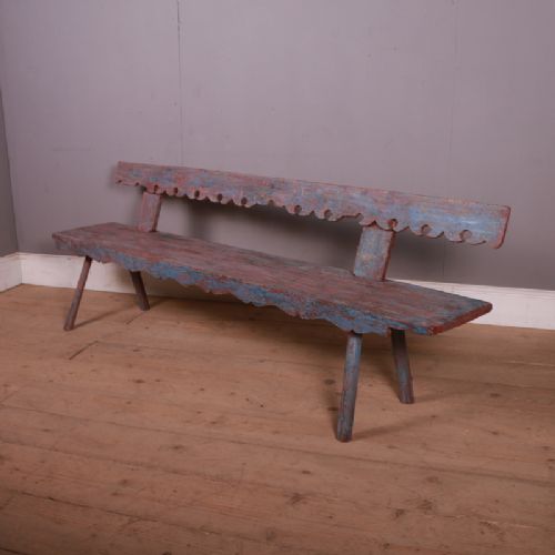 Original Painted Austrian Settle