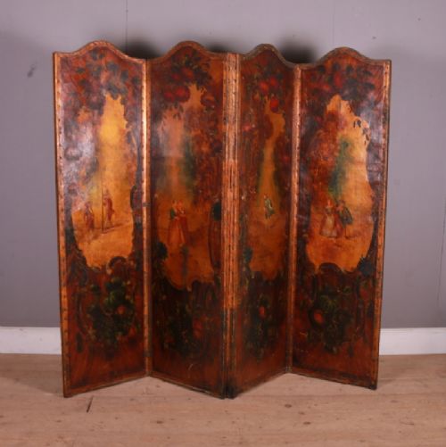 Large Italian Leather Screen