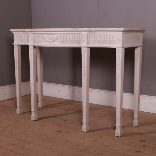 Bleached Walnut Adam Style Console Table