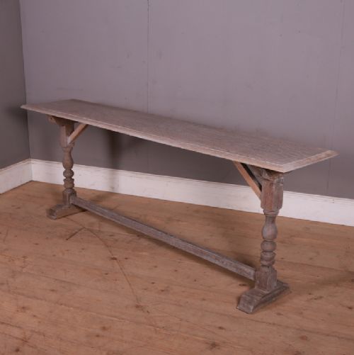 English Bleached Oak Trestle Table