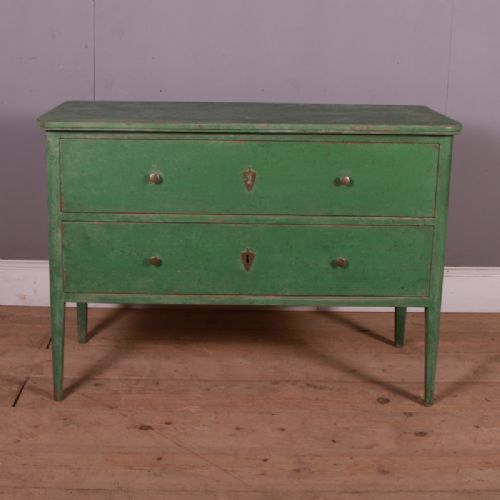 French Painted Two Drawer Commode