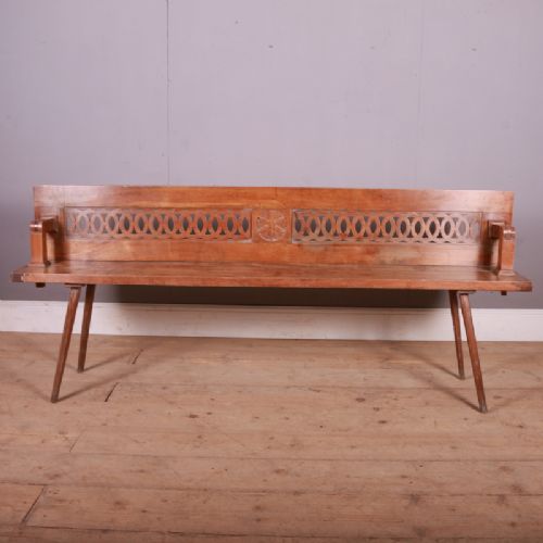 Austrian Fruitwood Settle Bench