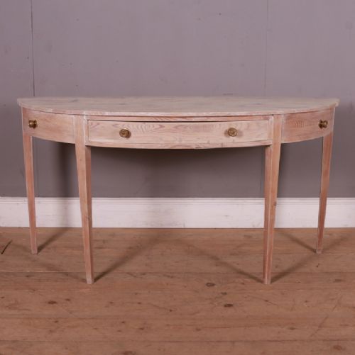 English Demi Lune Console Table