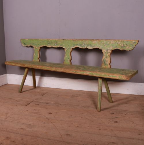 Original Painted Austrian Settle
