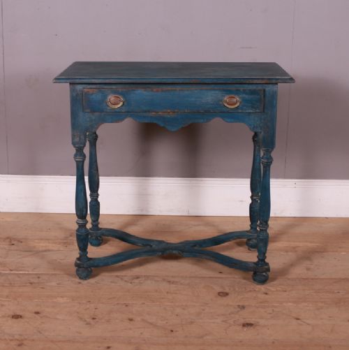 English Painted Lamp Table