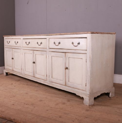 Large English Painted Dresser Base