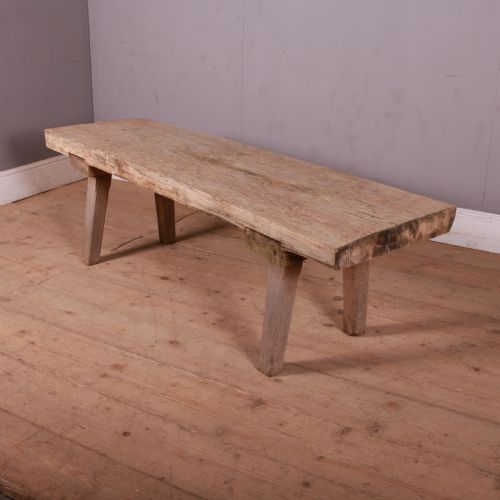 French Scrubbed Sycamore and Elm Coffee Table