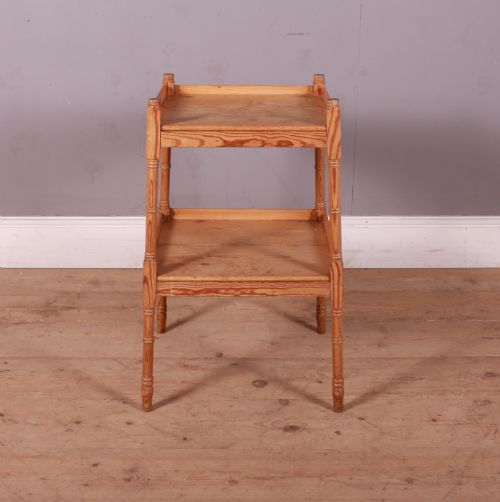 Pine Two Tier Side Table