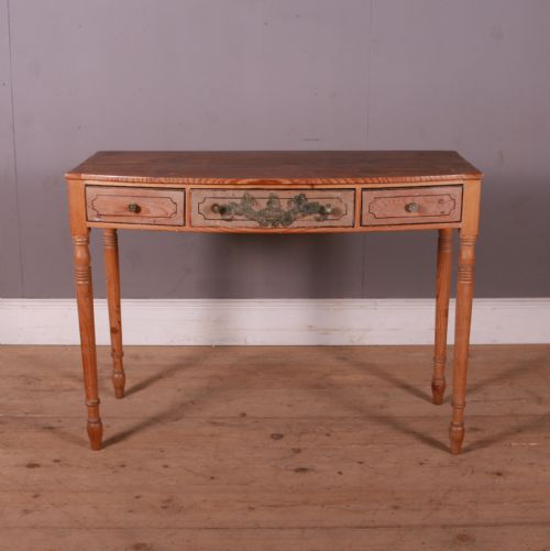 Bowfronted Pine Lamp Table