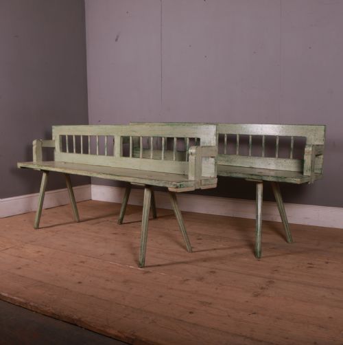 Pair of Austrian Pine Benches