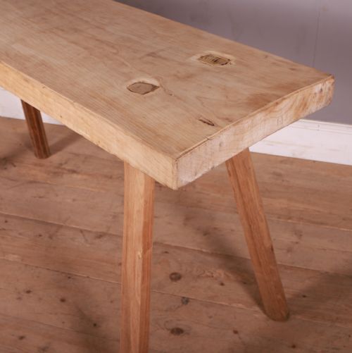 FRENCH SYCAMORE AND ELM TRESTLE TABLE - ADDITIONAL PHOTO 2