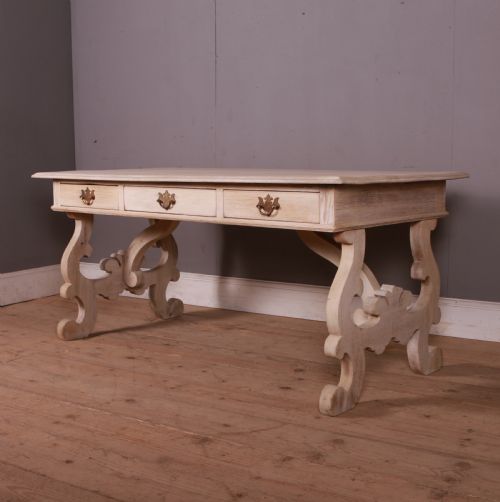 Bleached Oak Italian Console Table