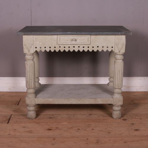 French Slate Top Lamp Table
