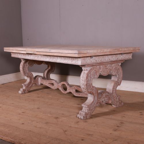 Italian Bleached Oak Dining Table
