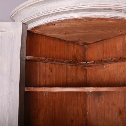 SWEDISH BOWFRONTED CORNER CUPBOARD - ADDITIONAL PHOTO 7