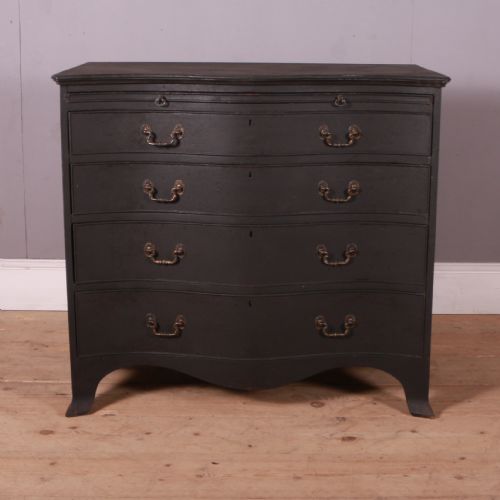 English Painted Serpentine Commode