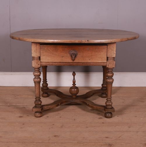 Dutch Oak Lamp Table