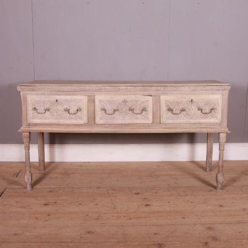 English Bleached Oak Dresser Base
