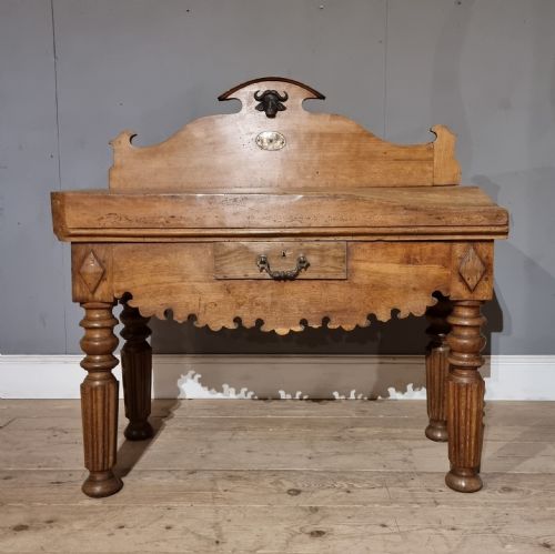French Oak and Beech Butchers Block
