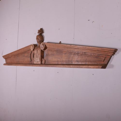 FRENCH CARVED OAK DOOR PEDIMENT - ADDITIONAL PHOTO 2