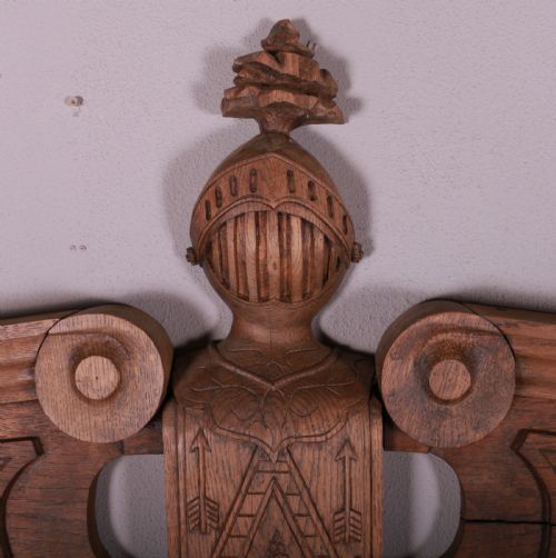 FRENCH CARVED OAK DOOR PEDIMENT - ADDITIONAL PHOTO 3