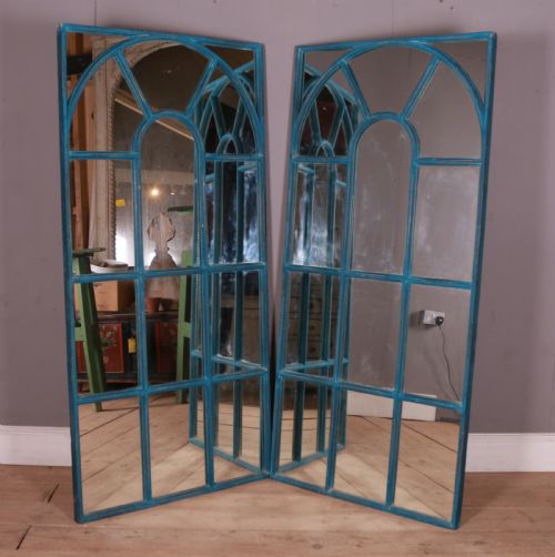 Pair of Georgian Style Window Mirrors