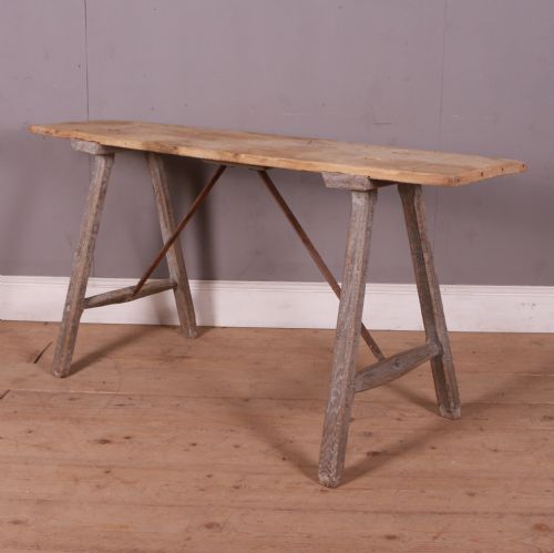 French Scrubbed Trestle Table