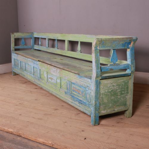 Large Austrian Painted Settle