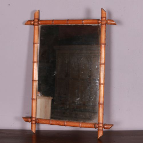 French Faux Bamboo Mirror