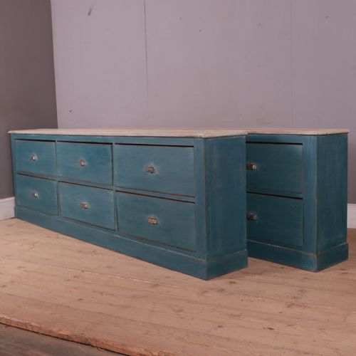 French Painted Drapers Drawers