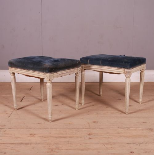 Pair of Swedish Gustavian Style Stools