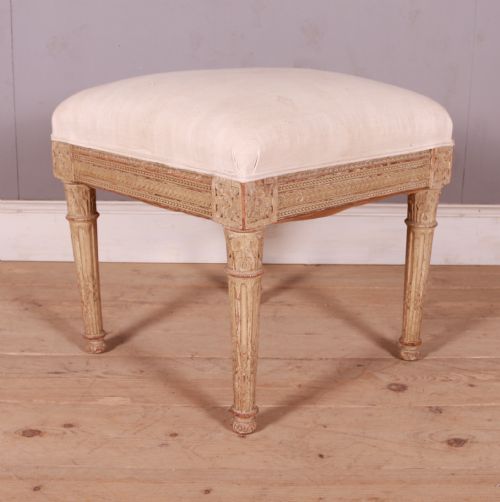 SWEDISH ORIGINAL PAINTED STOOL - ADDITIONAL PHOTO 3