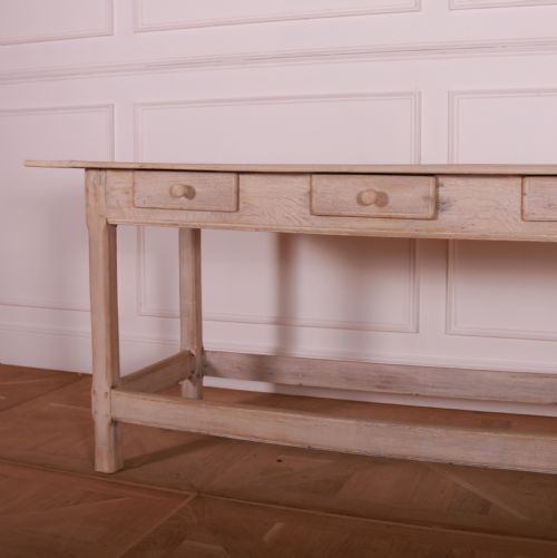 ENGLISH BLEACHED OAK SERVING TABLE - ADDITIONAL PHOTO 2