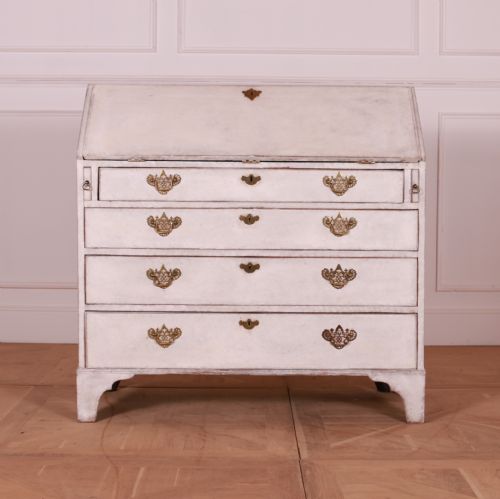 18th Century English Painted Oak Bureau