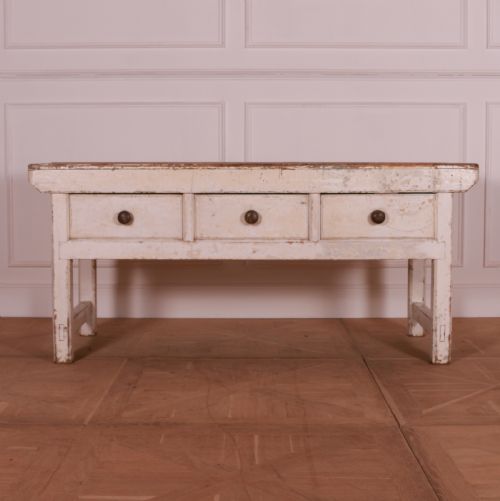 English Painted Pine Dresser Base