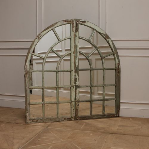 ENGLISH ARCHED WINDOW MIRROR - ADDITIONAL PHOTO 4