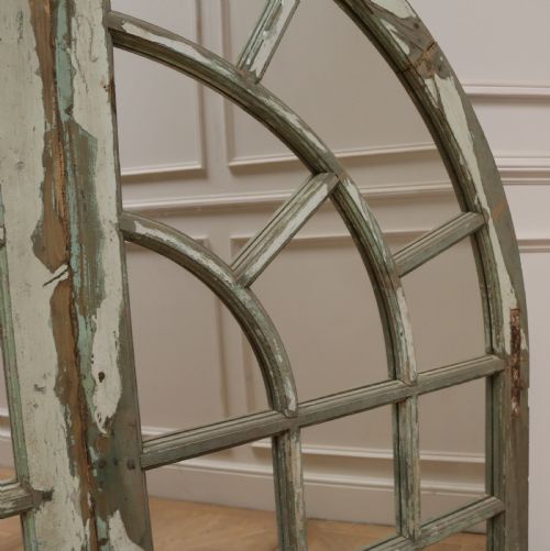 ENGLISH ARCHED WINDOW MIRROR - ADDITIONAL PHOTO 5