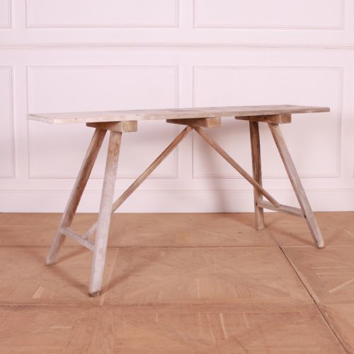 French Beech Trestle Table