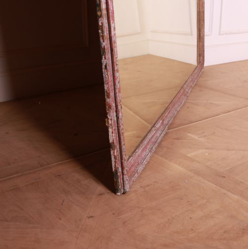 HUGE ENGLISH PAINTED MIRROR - ADDITIONAL PHOTO 4