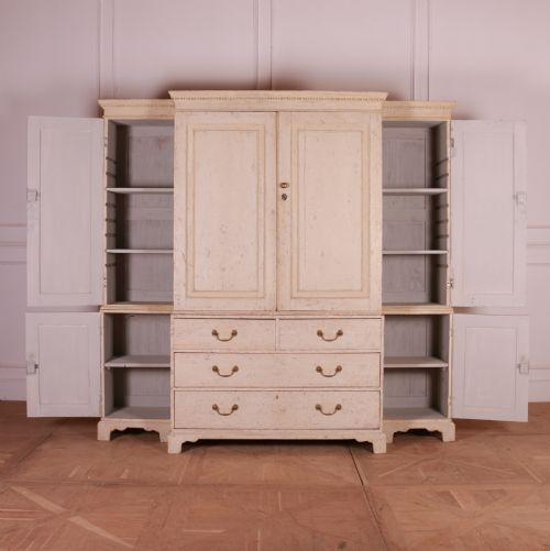 ENGLISH ORIGINAL PAINTED HOUSEKEEPERS CUPBOARD - ADDITIONAL PHOTO 4