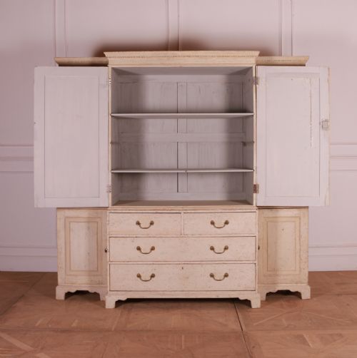 ENGLISH ORIGINAL PAINTED HOUSEKEEPERS CUPBOARD - ADDITIONAL PHOTO 5