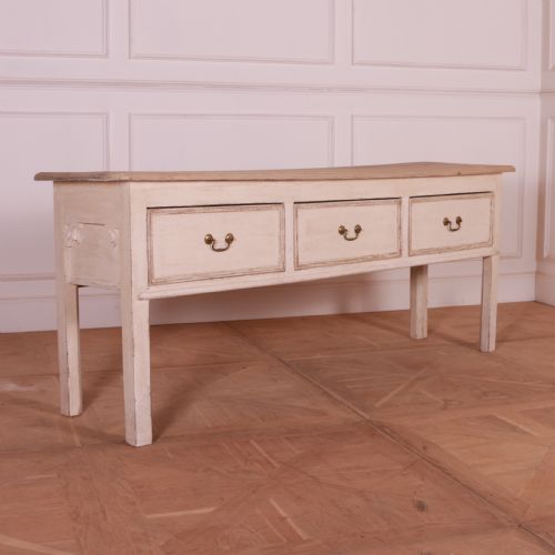 English Painted Pine Dresser Base
