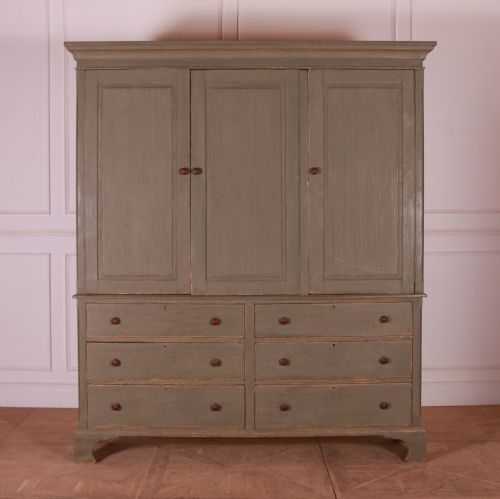 English Painted Housekeepers Cupboard