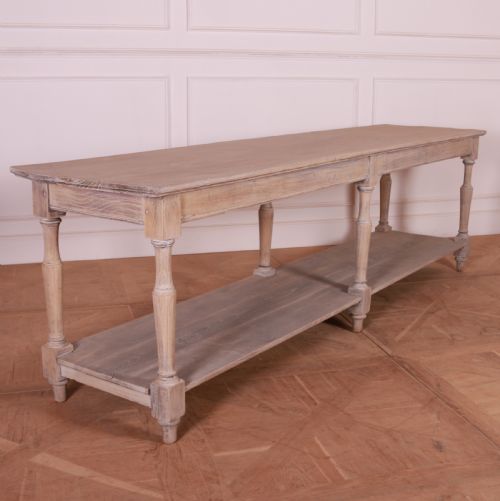 French Bleached Oak Drapers Table