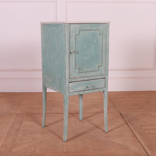 English Painted Bedside Cupboard