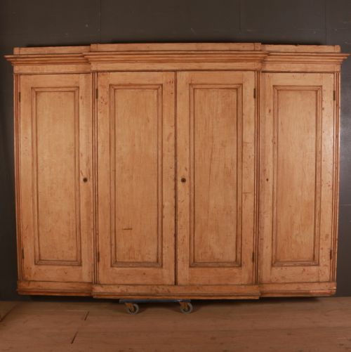 Narrow English Breakfront Cupboard
