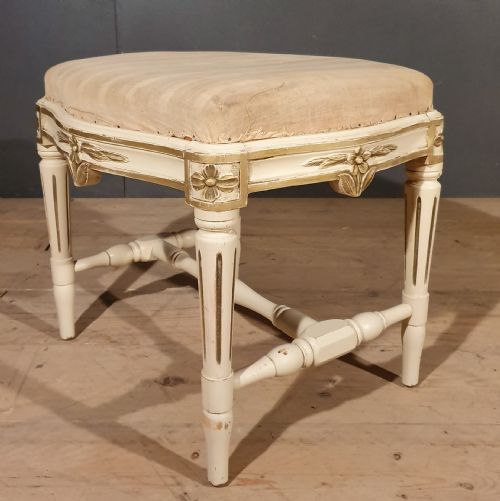 GUSTAVIAN STYLE SWEDISH STOOL - ADDITIONAL PHOTO 3