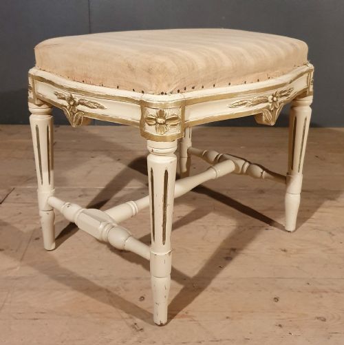 GUSTAVIAN STYLE SWEDISH STOOL - ADDITIONAL PHOTO 4