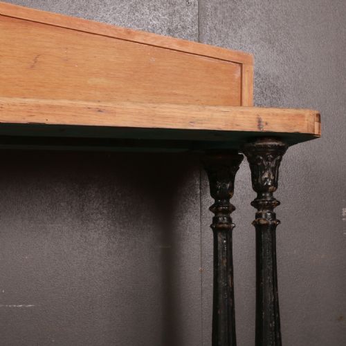 BLEACHED OAK CONSOLE TABLE - ADDITIONAL PHOTO 4